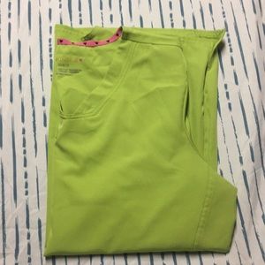 Lime green large Scrub top